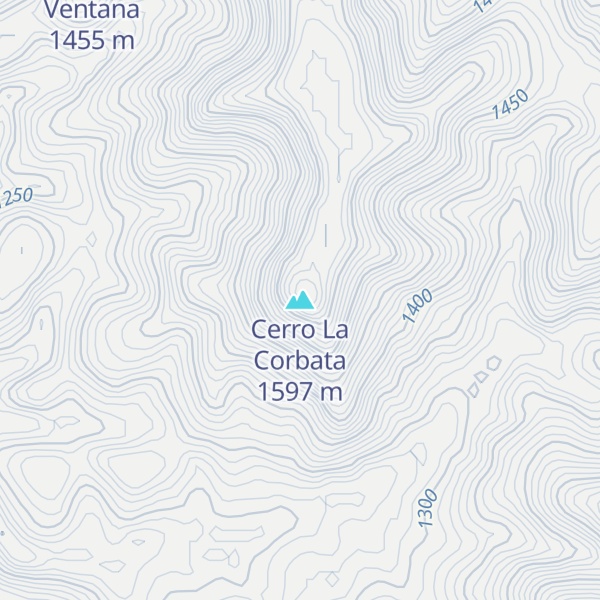 Map of Cerro La Corbata