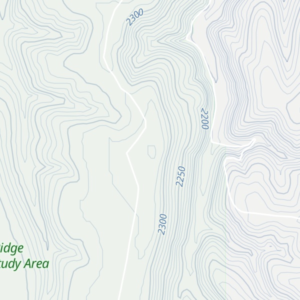 Map of Pretty Valley Ridge