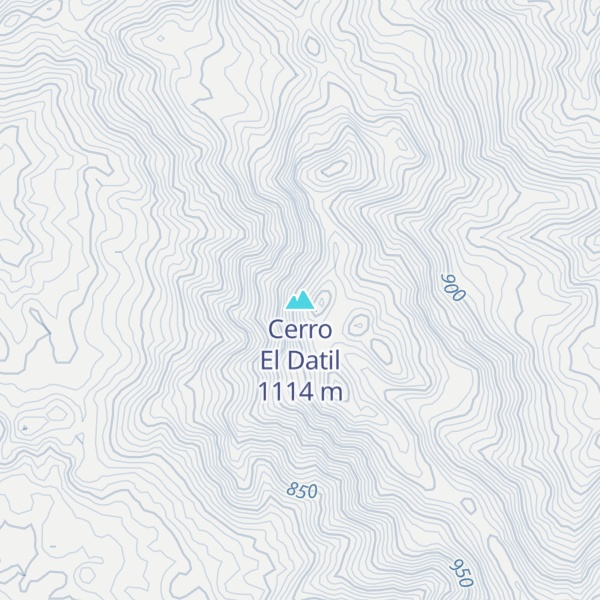 Map of Cerro El Datil