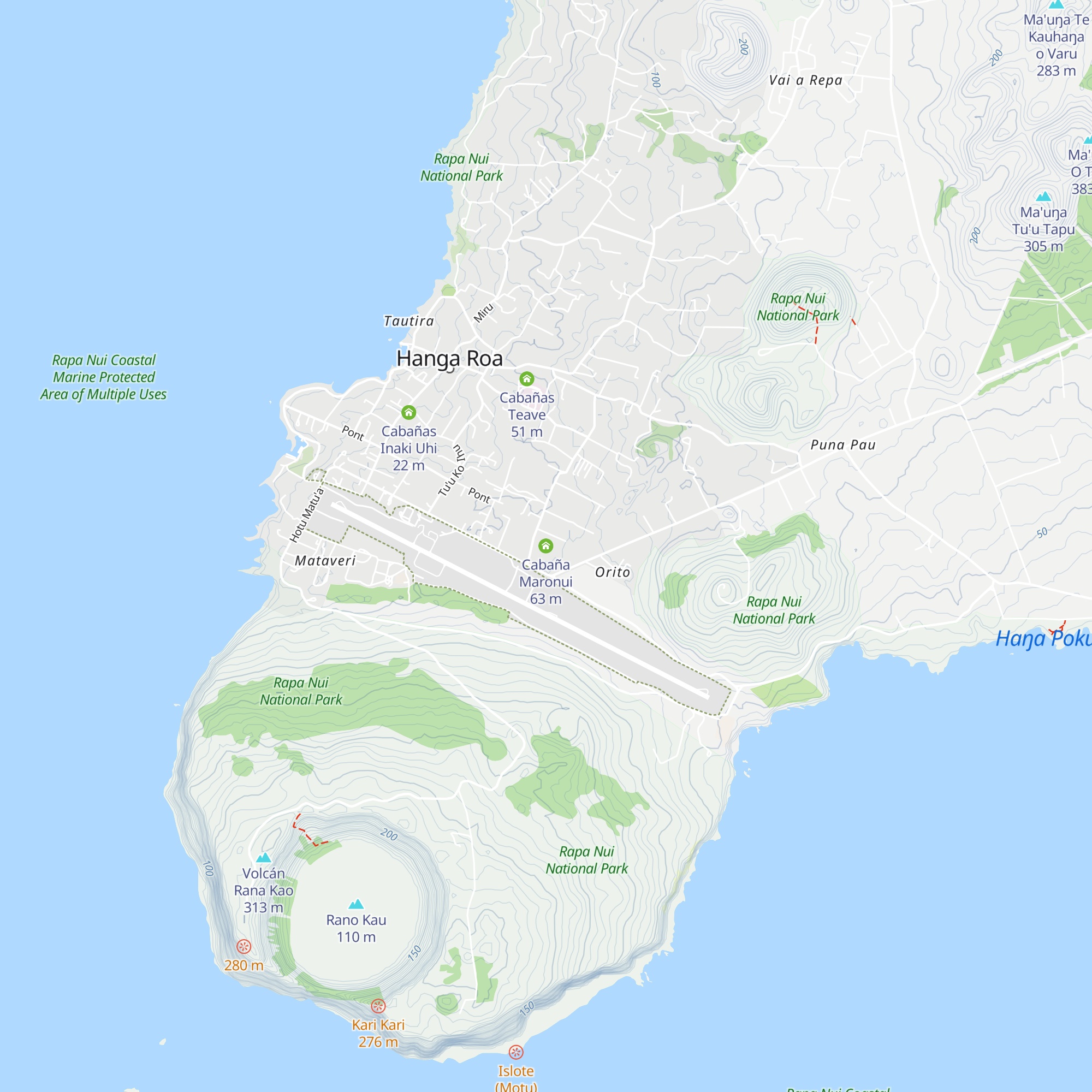Cabaña Maronui map
