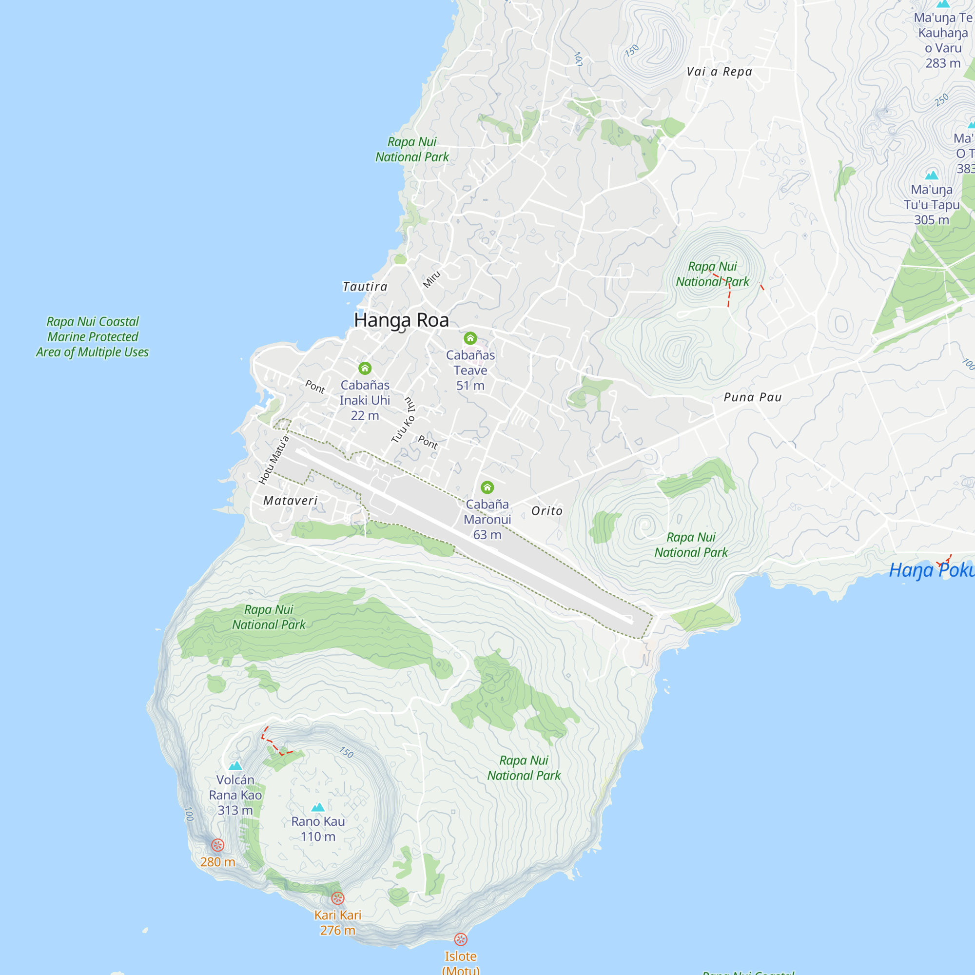 Cabaña Maronui map