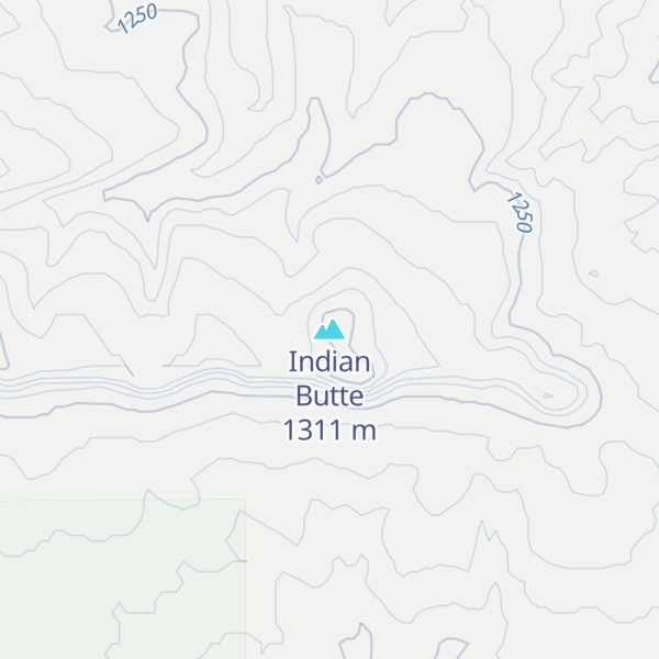 Map of Indian Butte