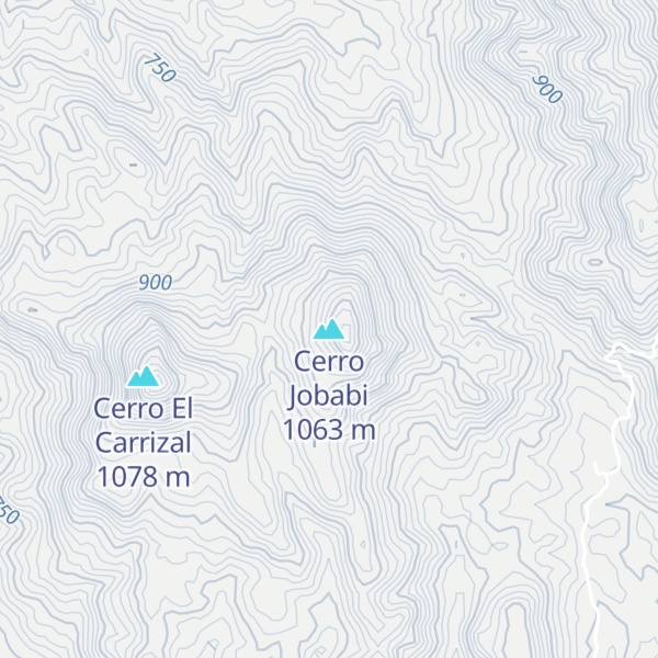 Map of Cerro Jobabi
