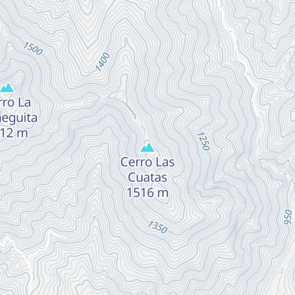 Map of Cerro Las Cuatas