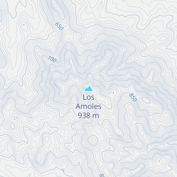 Map of Los Amoles