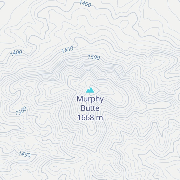 Map of Murphy Butte