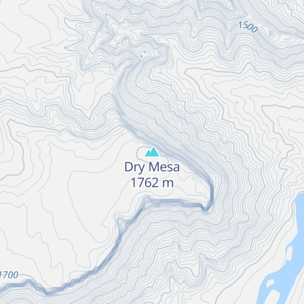 Map of Dry Mesa