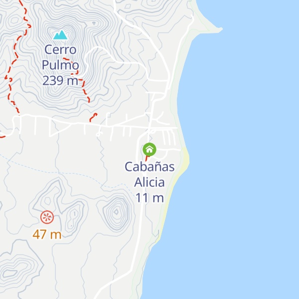 Map of Cabañas Alicia