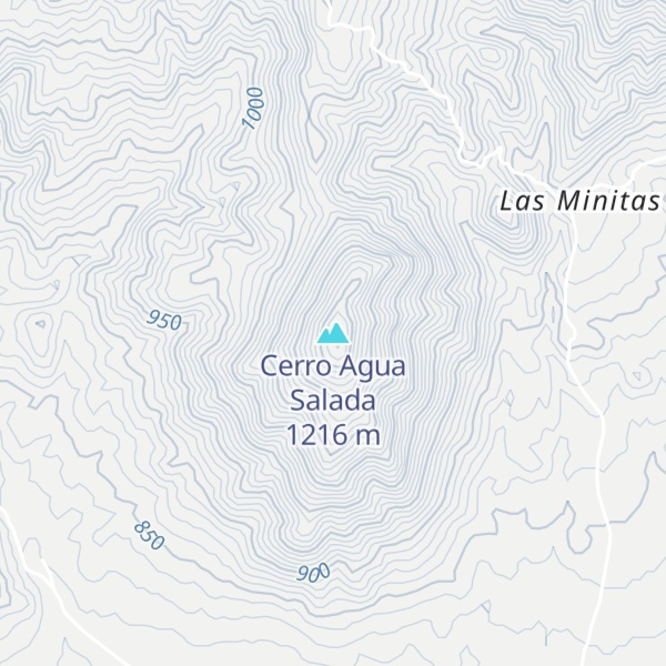 Map of Cerro Agua Salada