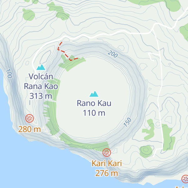 Map of Rano Kau