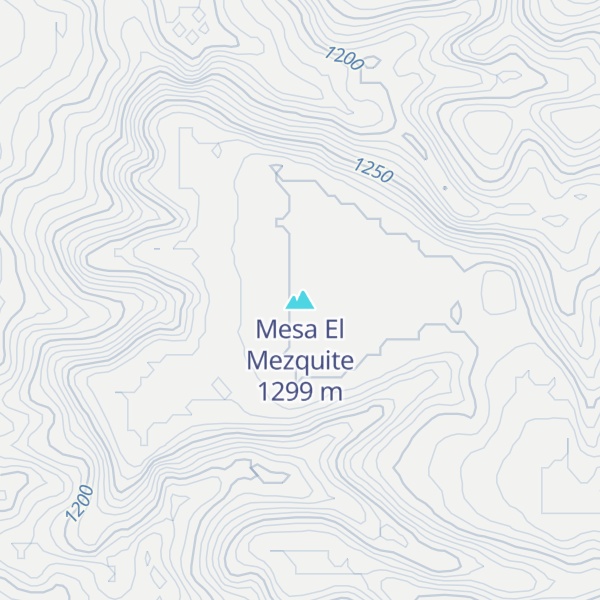 Map of Mesa El Mezquite