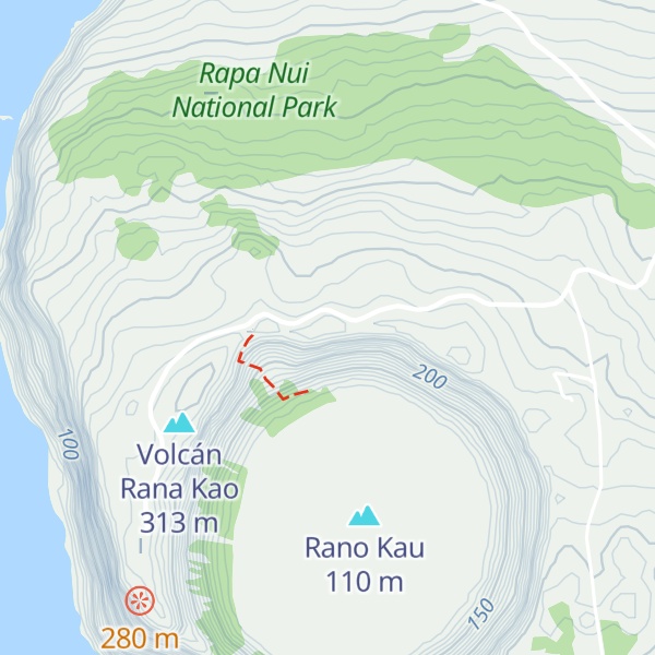 Map of Punta Baquedano