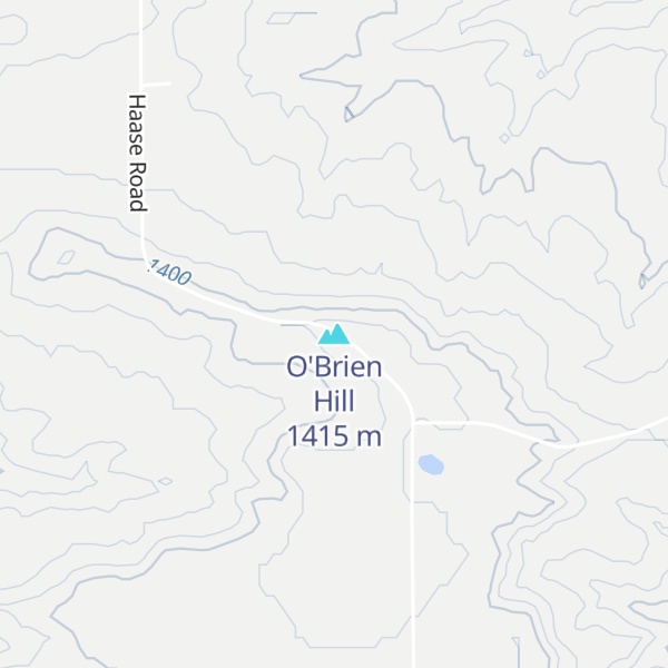 Map of O'Brien Hill
