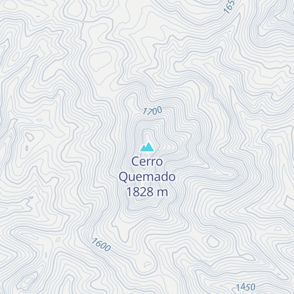 Map of Cerro Quemado