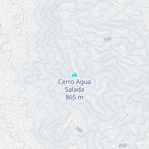 Map of Cerro Agua Salada