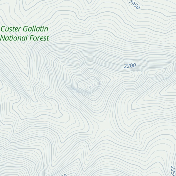 Map of Burnt Mountain