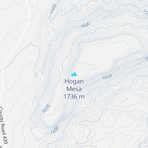 Map of Hogan Mesa