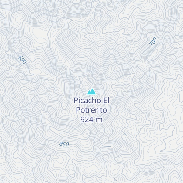 Map of Picacho El Potrerito