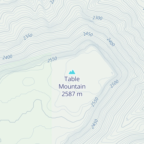 Map of Table Mountain