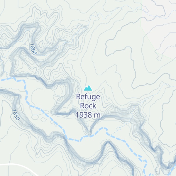 Map of Refuge Rock