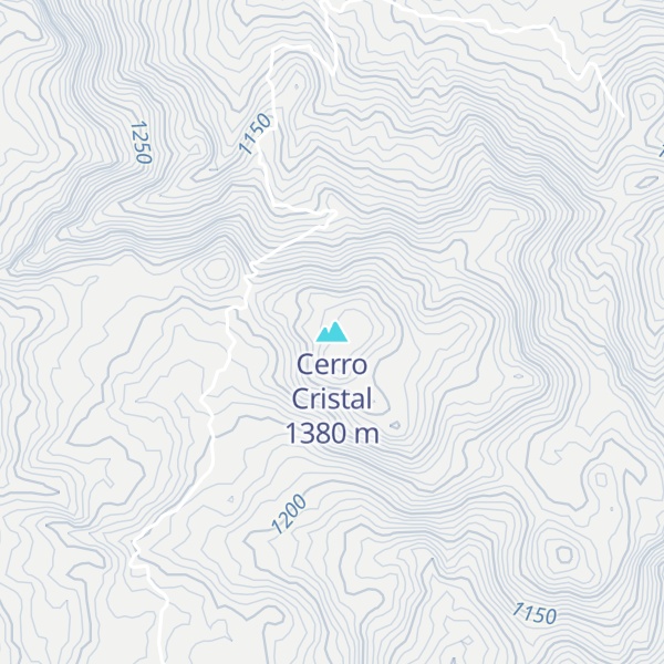 Map of Cerro Cristal