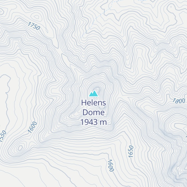 Map of Helens Dome