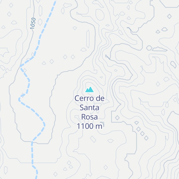 Map of Cerro de Santa Rosa