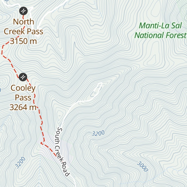 Map of Abajo Peak