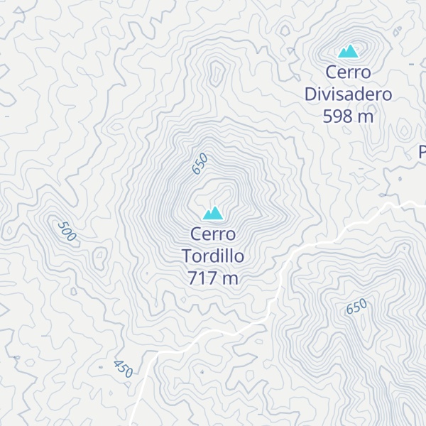 Map of Cerro Tordillo