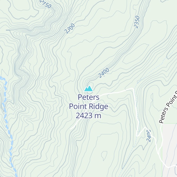 Map of Peters Point Ridge