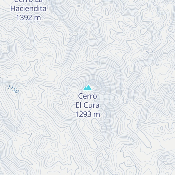 Map of Cerro El Cura
