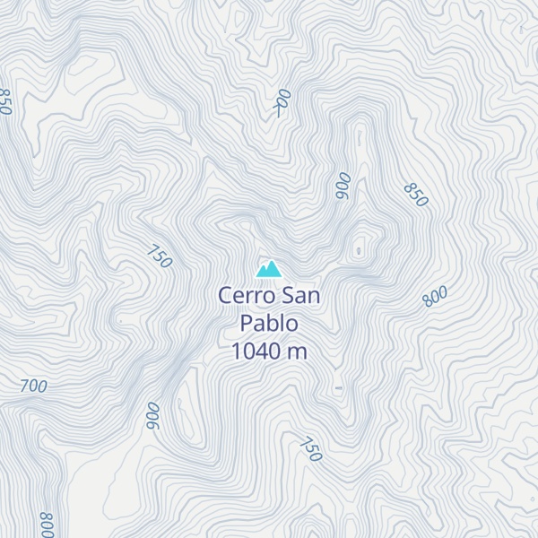 Map of Cerro San Pablo