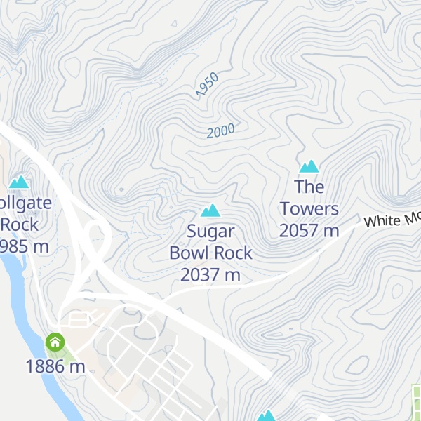 Map of Sugar Bowl Rock
