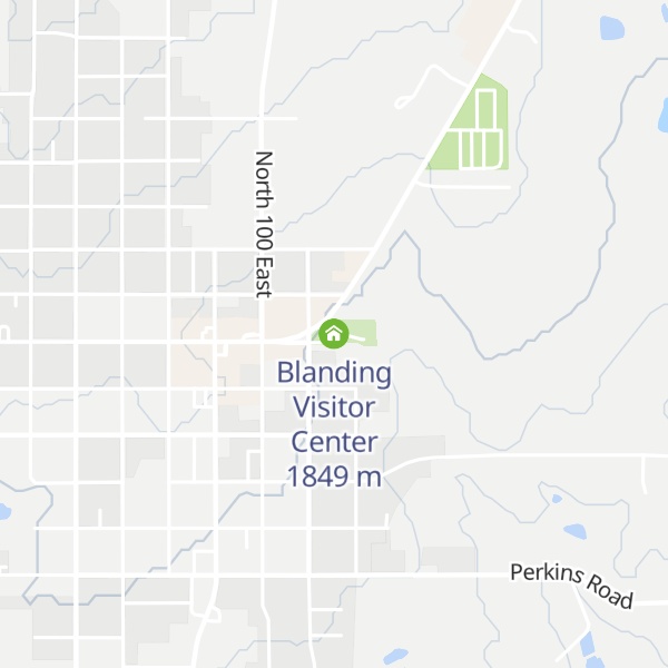 Map of Blanding Visitor Center