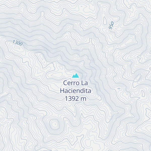 Map of Cerro La Haciendita