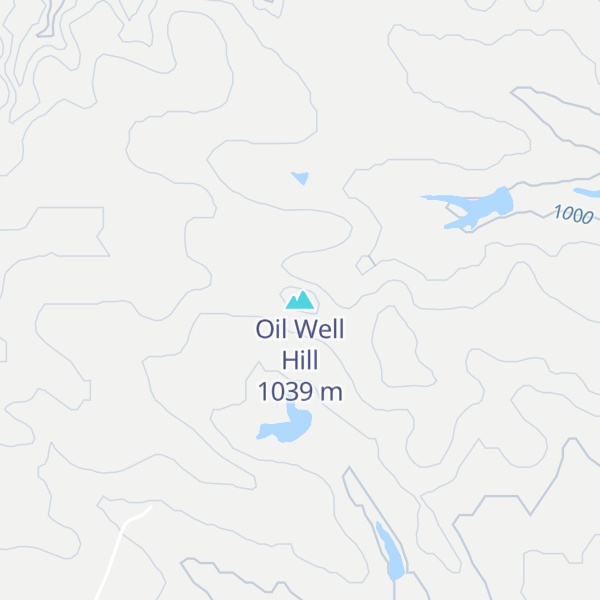 Map of Oil Well Hill