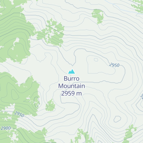 Map of Burro Mountain