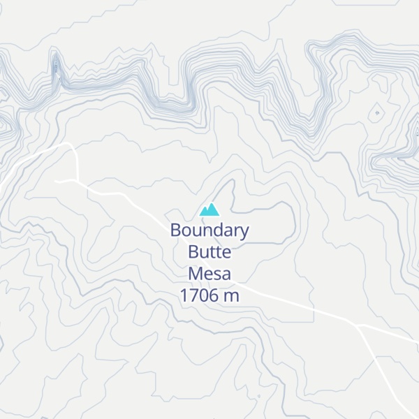 Map of Boundary Butte Mesa