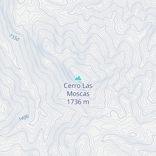 Map of Cerro Las Moscas
