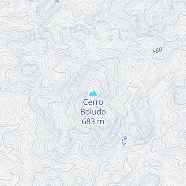 Map of Cerro Boludo
