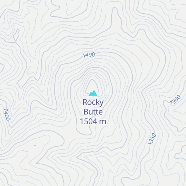 Map of Rocky Butte