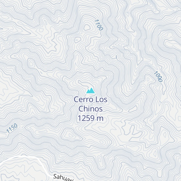 Map of Cerro Los Chinos