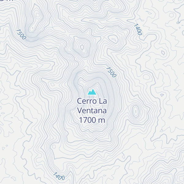 Map of Cerro La Ventana