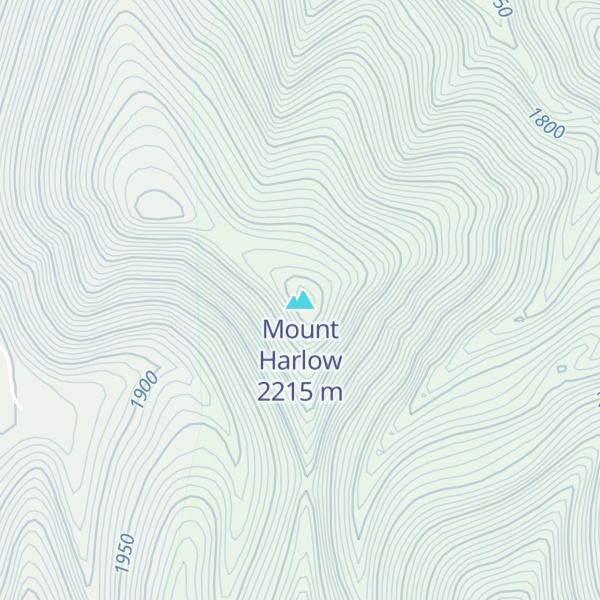 Map of Mount Harlow