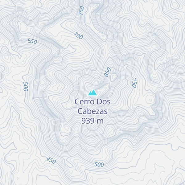 Map of Cerro Dos Cabezas