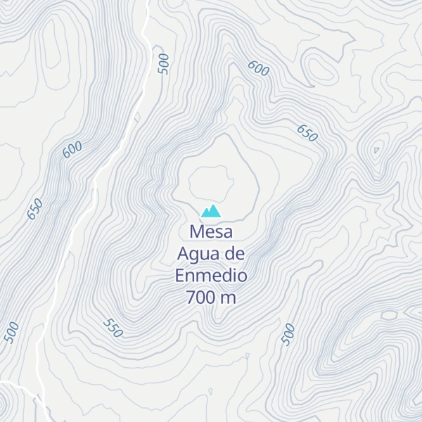 Map of Mesa Agua de Enmedio