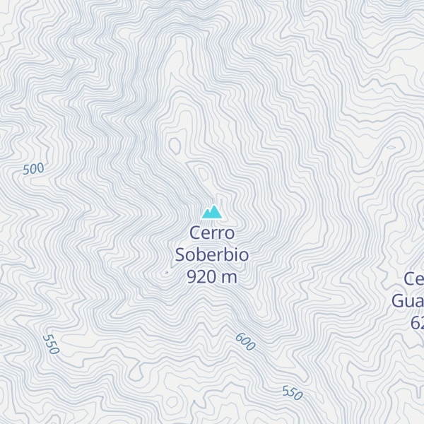 Map of Cerro Soberbio