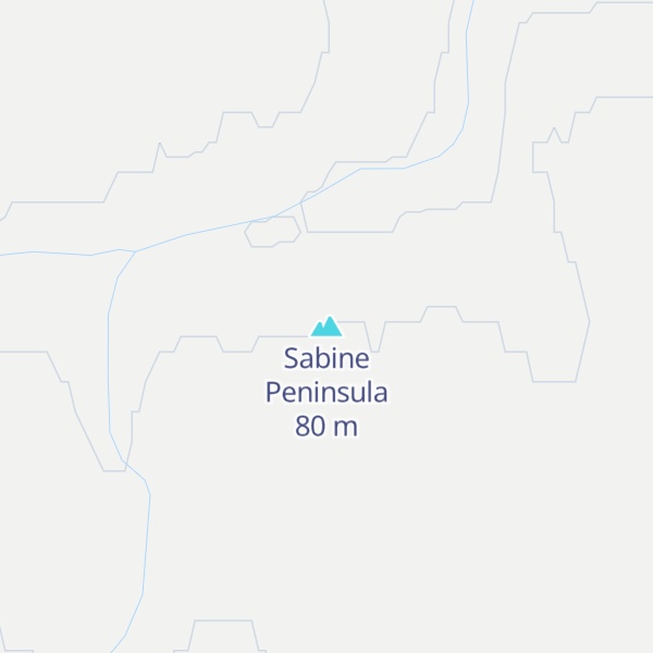 Map of Sabine Peninsula