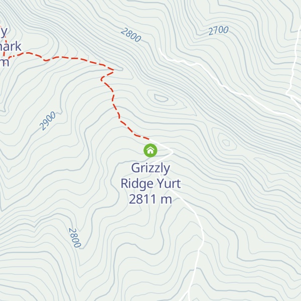 Map of Grizzly Ridge Yurt