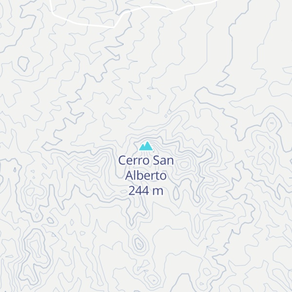 Map of Cerro San Alberto